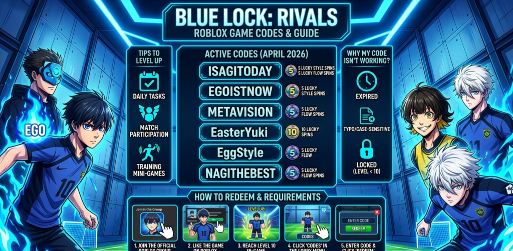 Codes for Blue Lock Rivals