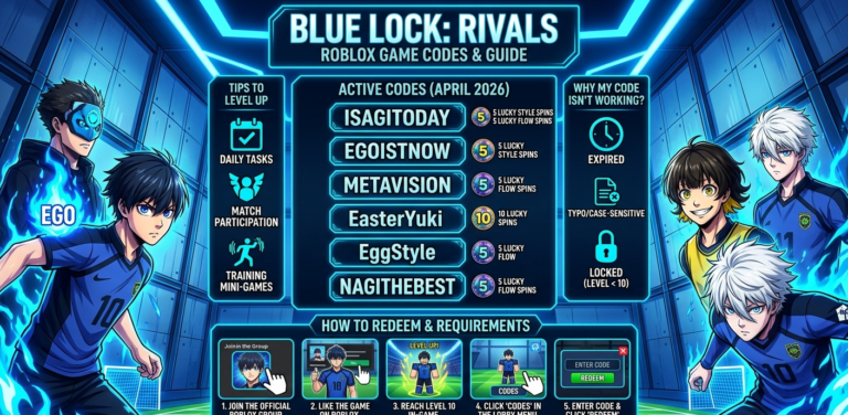Codes for Blue Lock Rivals